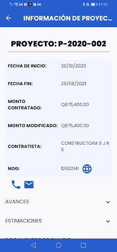 SICOP APP Screen 3