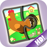 Kids Jigsaw Puzzles Farm HD icon