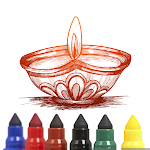 Happy Diwali Drawing