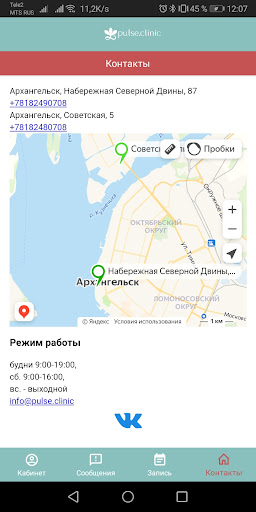 Pulse.Clinic Screen 2