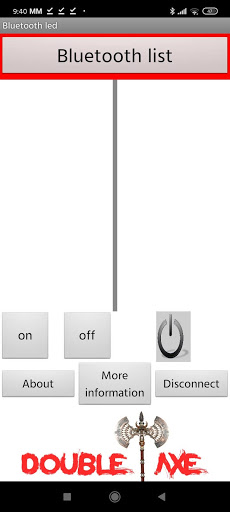 Android application Arduino Bluetooth LED screenshort
