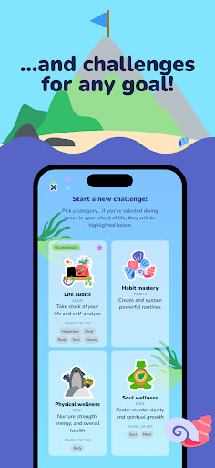 Screenshot of GoalQuest: daily goal coaching