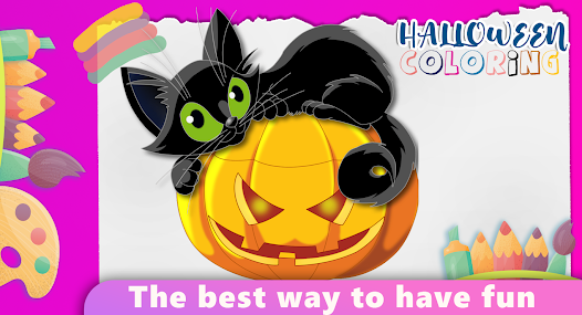 Halloween coloring game 1.0 APK + Mod (Unlimited money) إلى عن على ذكري المظهر