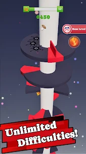 Twist Tower : Helix Ball Jump