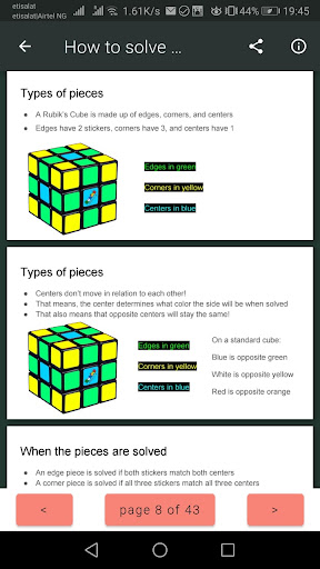 Android application How to Solve Rubik's Cube screenshort