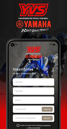 Android application YVS SERVICE screenshort