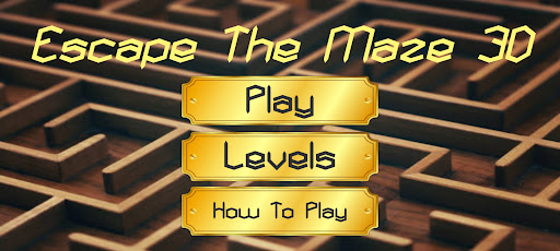 Android application Escape The Maze 3D screenshort