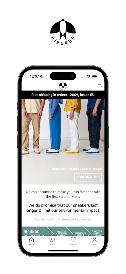 #1. Hirundo (Android) Ved: NAPPS - E-commerce Mobile App