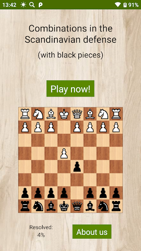 Android application Chess - Scandinavian Defense screenshort