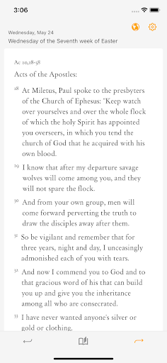Android application Daily Gospel Readings screenshort