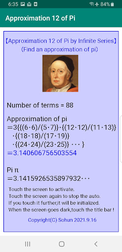Approximation 12 of Pi