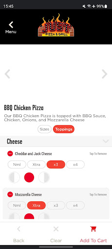 Screenshot of Just Pizza