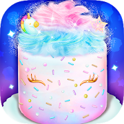 Unicorn Cotton Candy Cake - Sweet Rainbow Desserts