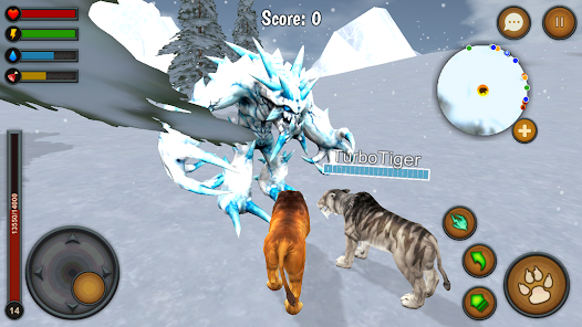 Captura de Pantalla 10 Sabertooth Tiger Chase Sim android