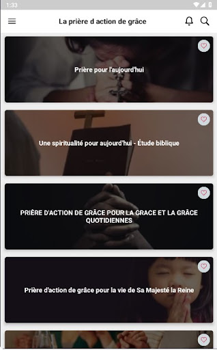 La prière daction de grâce