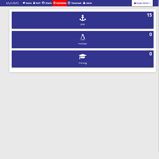 MyRAMS Screen 2