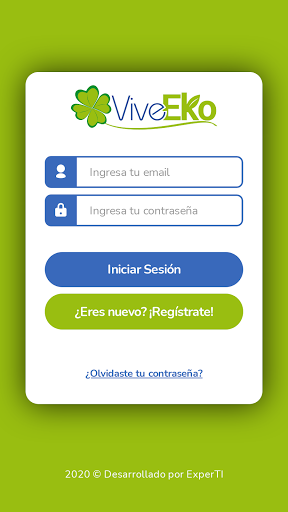 Android application ViveEko screenshort