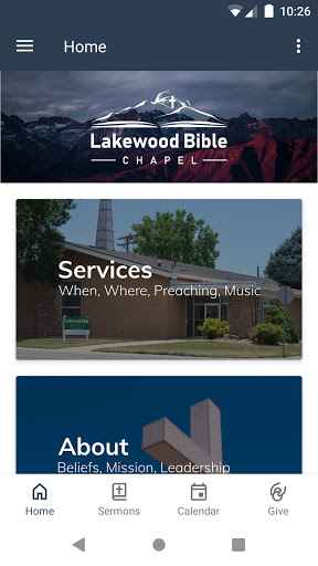 Android application Lakewood Bible Chapel screenshort