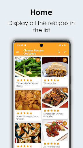 Android application Chinese Recipes Cookbook screenshort