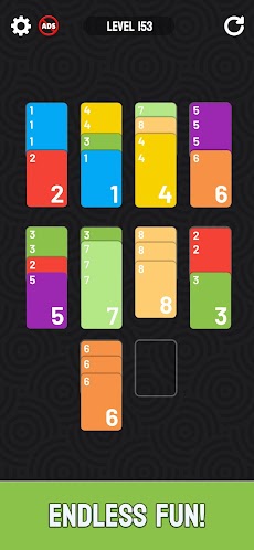 Card Color Sort Puzzle: Mergeのおすすめ画像3