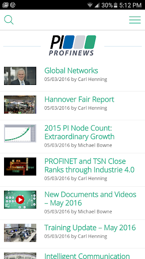 Android application PROFINEWS screenshort