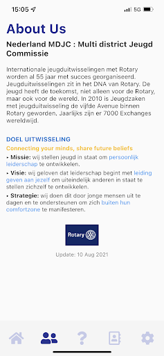 Rotary Youth Exchange NL Screen 2