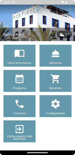 Vista previa de la aplicación