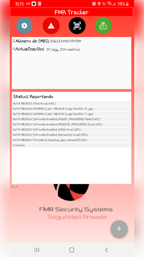 Android application FMR Security Systems Tracker screenshort
