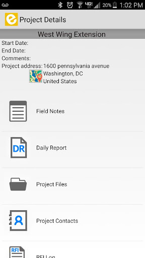 eSUB Field Works Screen 2