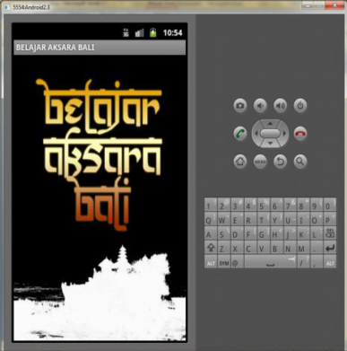 Android application Aksara Bali screenshort