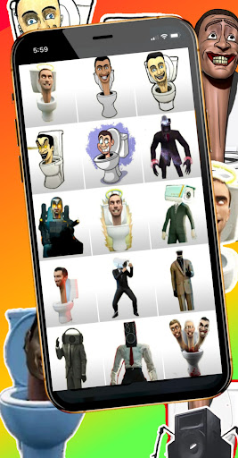 Camera-Man and Skibidy Stickers