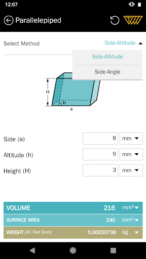 Area Volume Calculator By Trelleborg Sealing Solutions Google Play Japan Searchman App Data Information