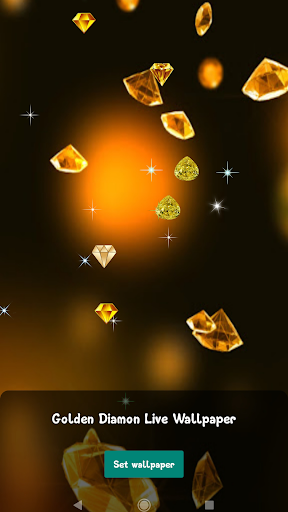 Golden Diamond Live Wallpaper