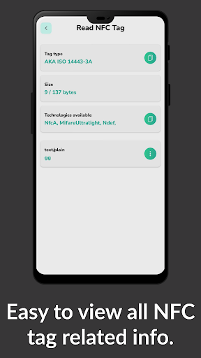 NFC Tools - NFC Tag Reader Screen 3