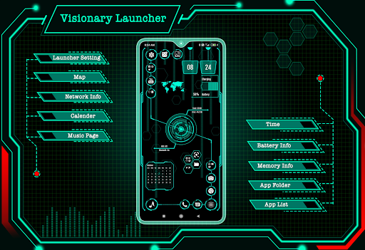 Android application Visionary Launcher Pro-Applock screenshort