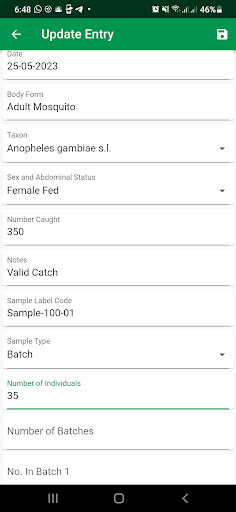 MosquitoDB Screen 2