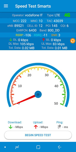 Android application Speed Test Smarts screenshort