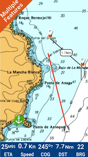 Android application Canary Islands Offline Charts screenshort