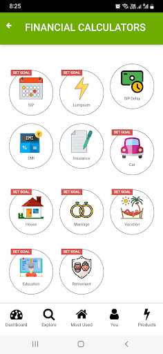 Android application Easy Mutual funds screenshort