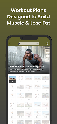 Screenshot of Military Style Fitness Workout