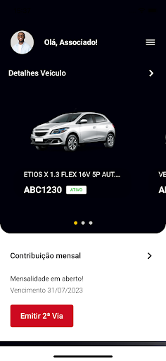 Android application LIGA PROTEÇÃO VEICULAR screenshort