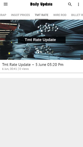 Daily Iron  Steel Rates Updates