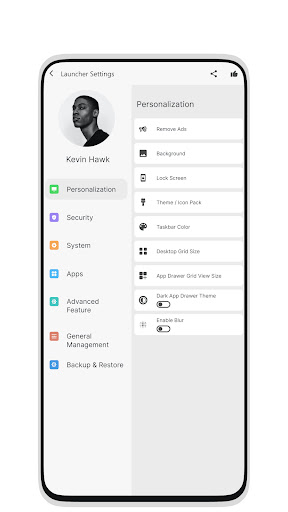 Mak Book OS 14 Launcher - Personalization - apps