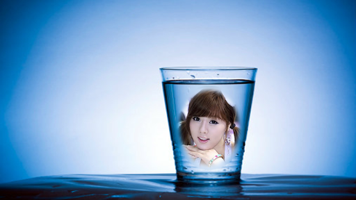 Wine glass Photo Frame Montage