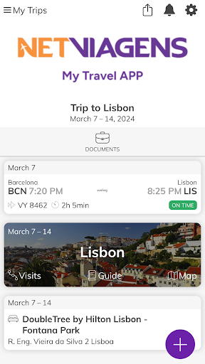 Android application NetViagens screenshort