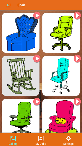 Chair Sheet Painting