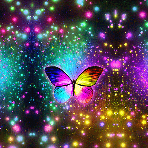 Rainbow Butterfly - Wallpaper logo