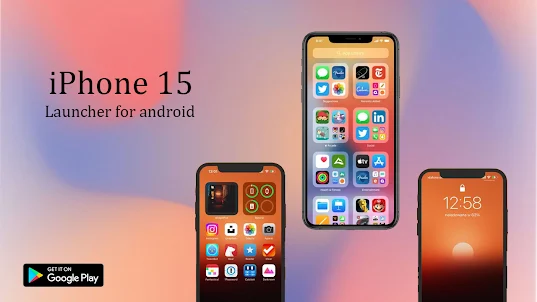 iPhone 15 Launcher for android