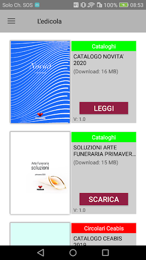 Android application Vezzani Group screenshort