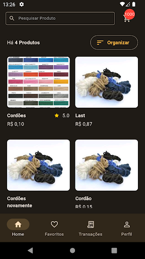 Android application Hazi Cordões screenshort